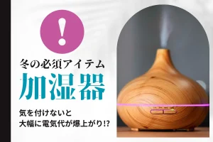 冬の必須アイテム加湿器！しかしタイプによっては大幅に電気代が上がってしまう
